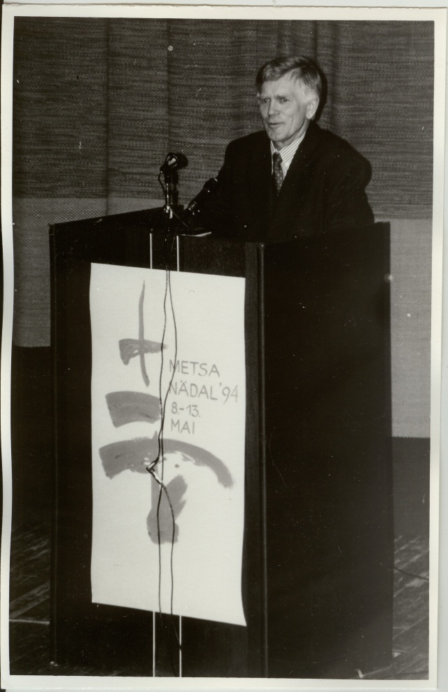 foto Andres Tarand metsanädalal 1994