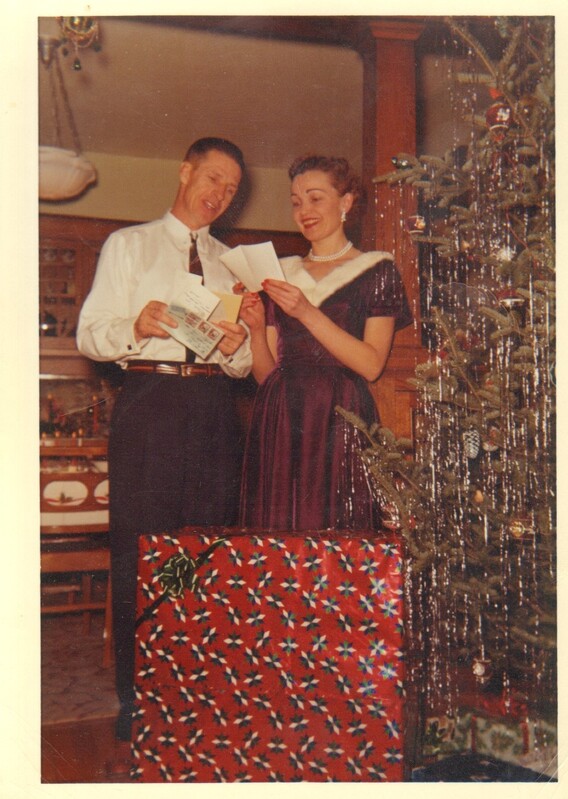 värvifoto jõulud Egon Stephan kodus Minnesota 1958