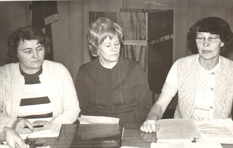 foto nõupidamine Alliku sovhoosis 1970-80-ndad