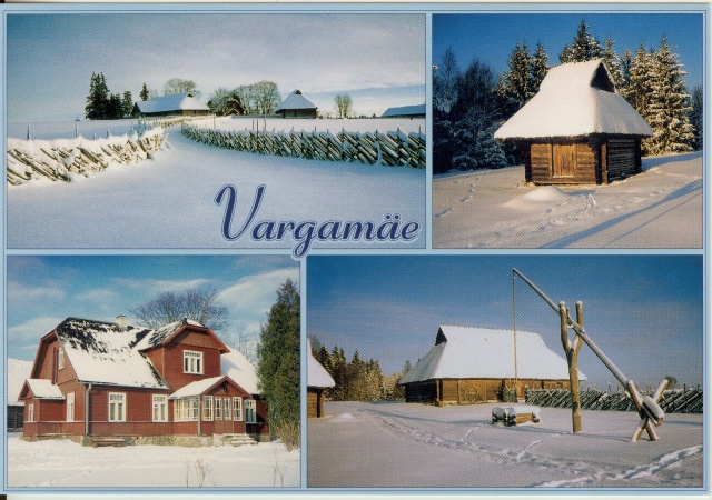 värvifoto-postkaart  A.H.Tammsaare Muuseumi vaadetega 1990-ndad