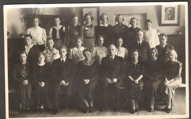 foto, Paide Linna Alg- ja Täienduskooli õpilased ja õpetajad 1938