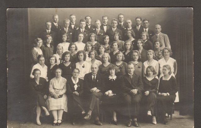foto, Paide Ühisgümnaasiumi lõpetajad 1930