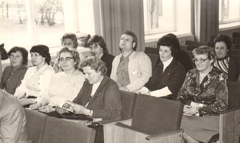 foto, Saksa DV Schwerini ringkonna delegatsioon Paides 30.apr. 1977.a.
