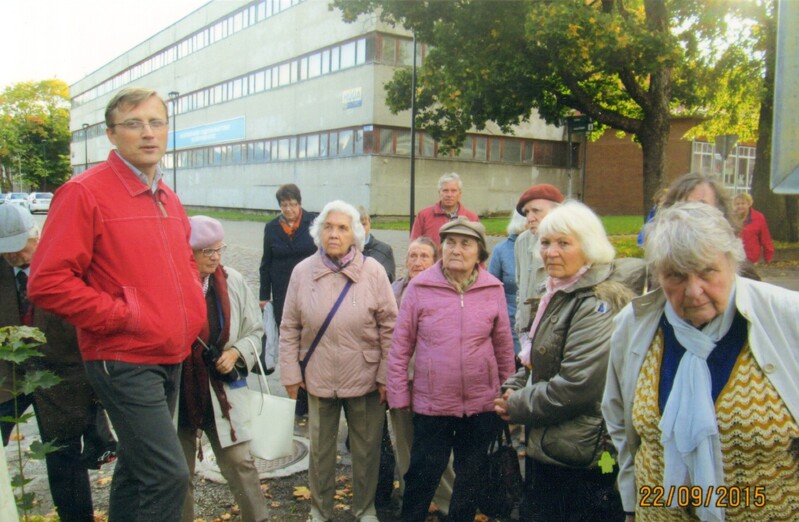 foto Rainer Eidemiller Paide linnas ekskursiooni juhendamas 2015.a. septembris