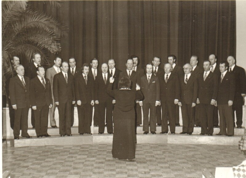foto, Paide TREV-i meeskoori aastapäev 1977.a.