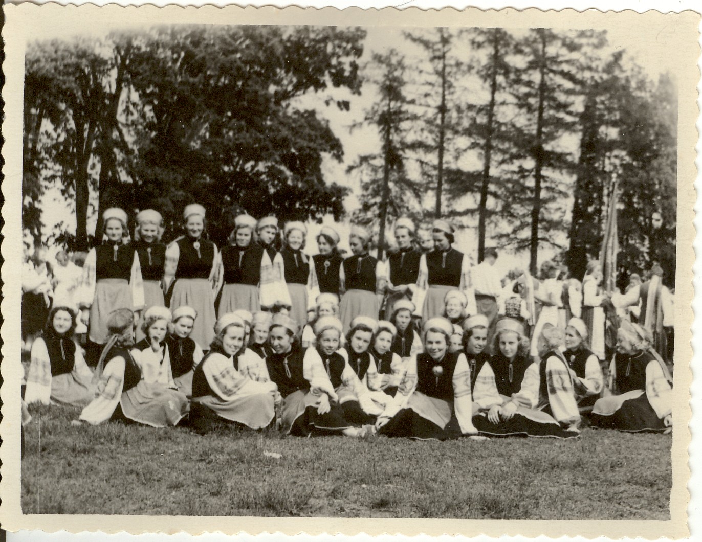 foto, Paide naiskoor 1950-60-ndail a.