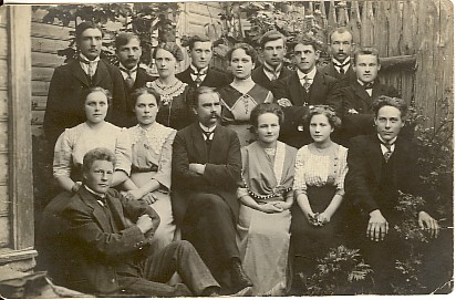 foto, Koeru haridusseltsi näitlejad ja laulukoor 1915.a.