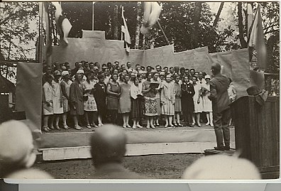 foto, Koeru haridusseltsi laulukoor Koeru laulupäeval 1928.a.