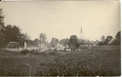 foto, Koeru alevik peale põlemist 1924.a.