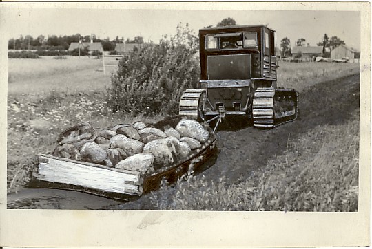 foto, kivivedu Edasi kolhoosis 1953.a.