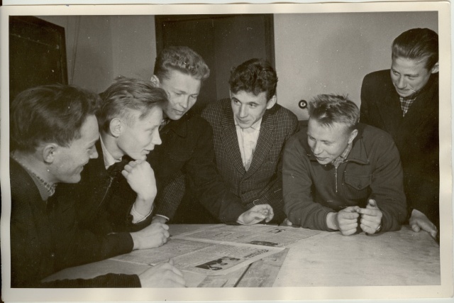 foto, Kadrina abiturendid, kes otsustasid tööle minna Ühisjõu kolhoosi 1961.a.