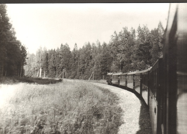 foto, reisirongi saabumine Kolu jaama 1961.a.