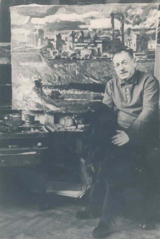 Richard Sagrits oma ateljees