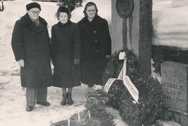 Jakob Liivi sugulased tema haual