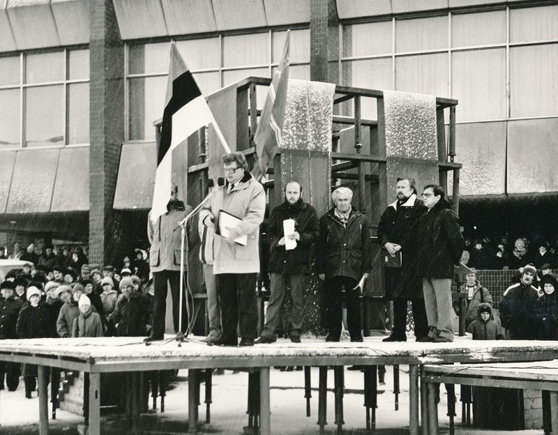 Rakvere, rahvakogunemine Turu platsil