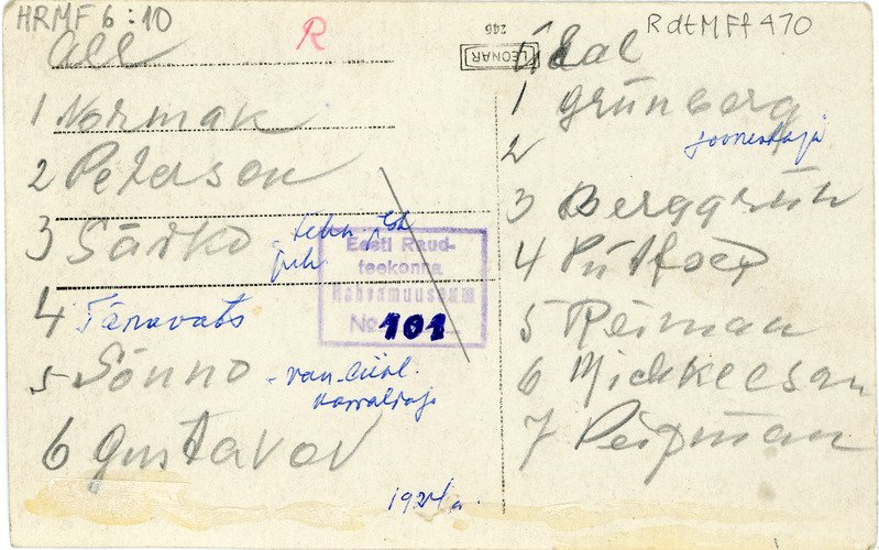 Raudteevalitsuse liikumisosakonna töötajad, 1924-1925.