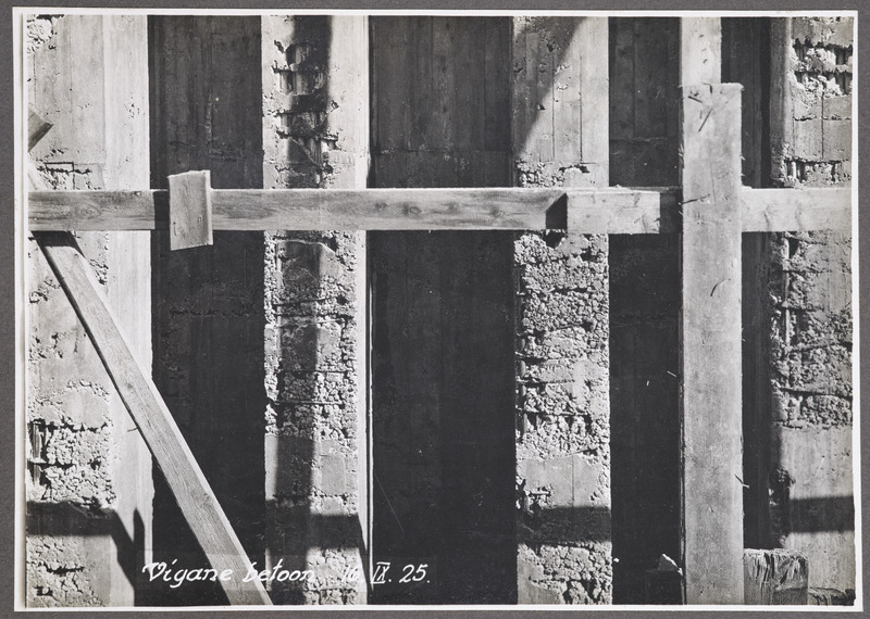 Raudteeviaduktide ehitus Tallinnas: vigane betoon, 16.september 1925.