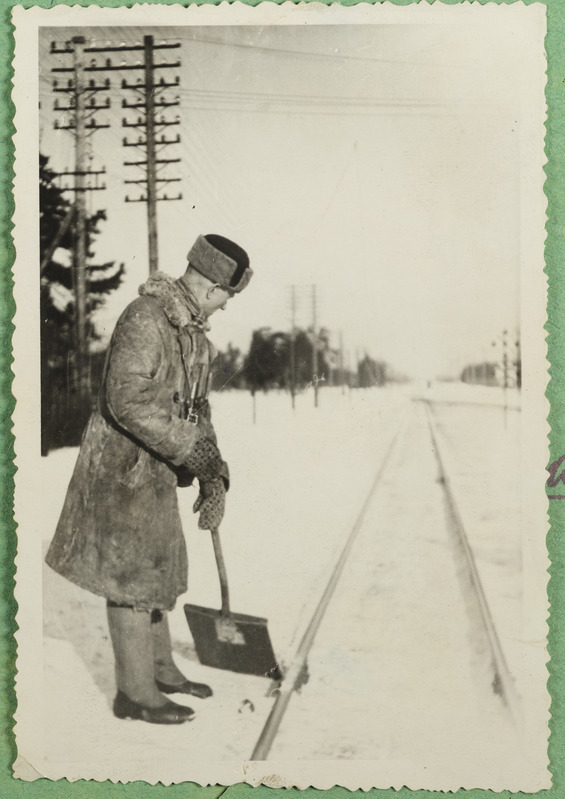 Tallinn-Väike teejaoskond. Lumekoristus 612. piirkonnas, 1940.-1950. aastad.