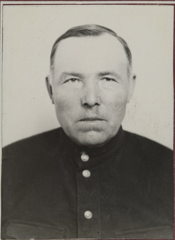Tapa jaama auraamat: vanempöörmeseadja Johannes (Juhannes) Tammeleht, portreefoto, 1940.-1950. aastad