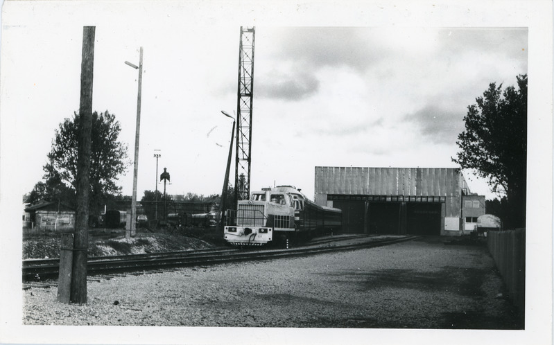 Vaade Tallinn-Väike uuele depoole, vedur TGM40-0762 depooteel, oktoober 1994