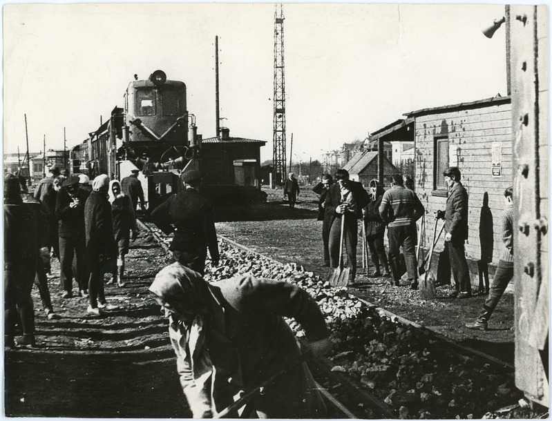Raudtee hooldus Kopli kaubajaamas, 1960.-1970. aastad