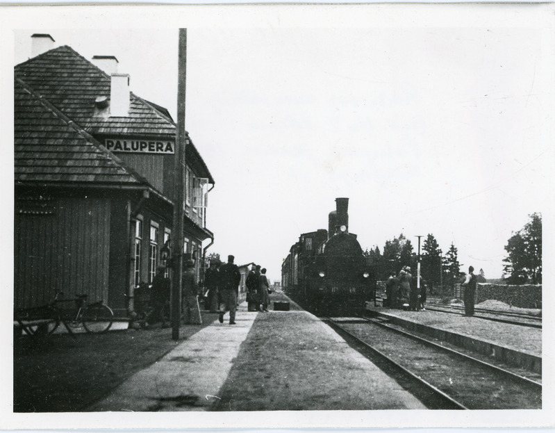 Reisirong auruveduriga Nk 40 Palupera jaamas, 1938