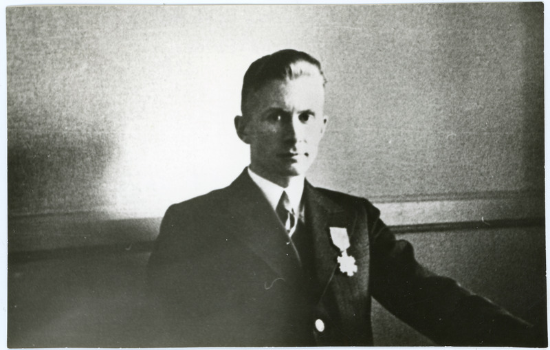 Autasustatud insener Edgar Olspert, 7. oktoober 1936, repro