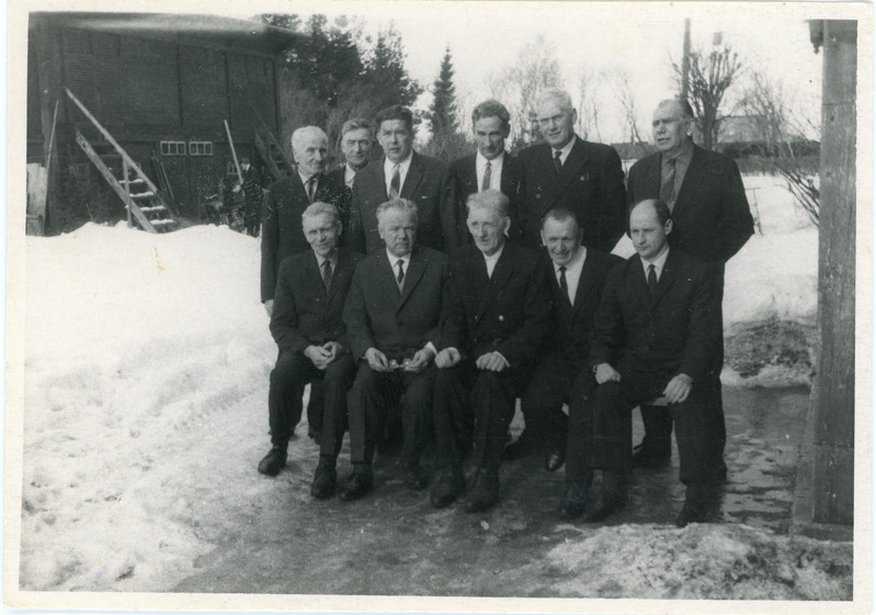 Tallinn-Haapsalu liini jaamaülemad koos liiklusrevidendiga, 1960. aastad