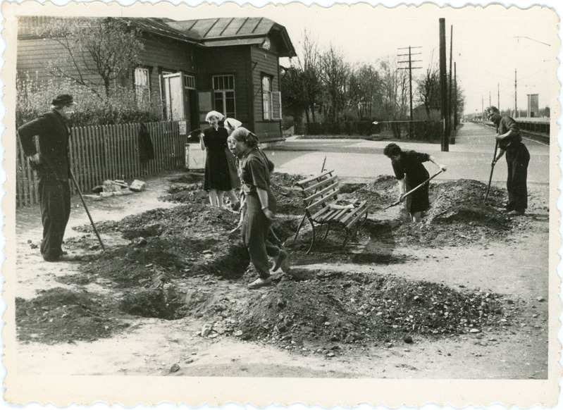 Hoogtöö Saue jaamas, taamal jaamahoone, 1960. aastad