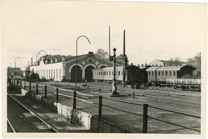 Vaade depoole Tallinnas Balti jaamas, ca 1945-46
