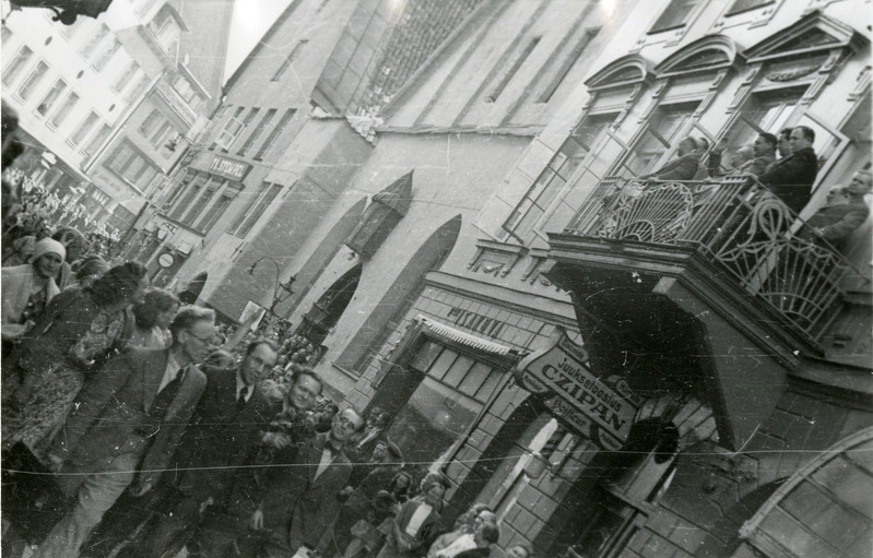 Demonstratsioon Tallinnas NSV Liidu saatkonna ees
