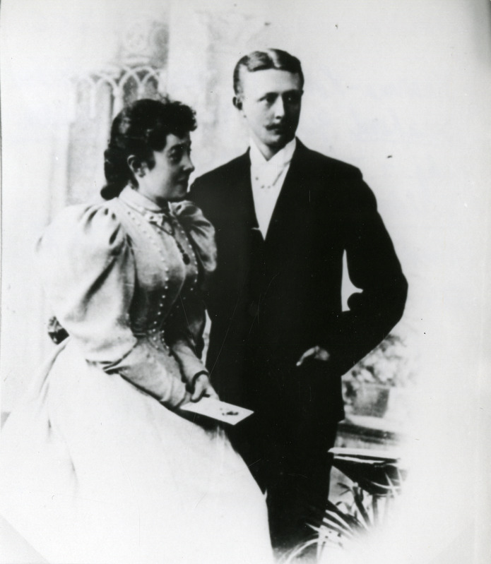 Bernhard Gustav Erich von Nolcken ja tema abikaasa Wilhelmine Apollonia Ottilie. 19. saj. lõpp.