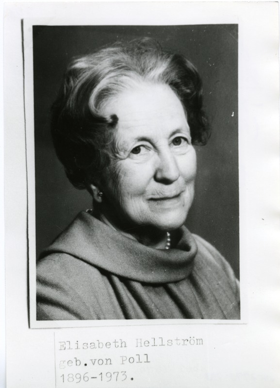 Bertha Theone Elisabeth Hellstroem: rinnaportree, arvat. 1960. a.-d.