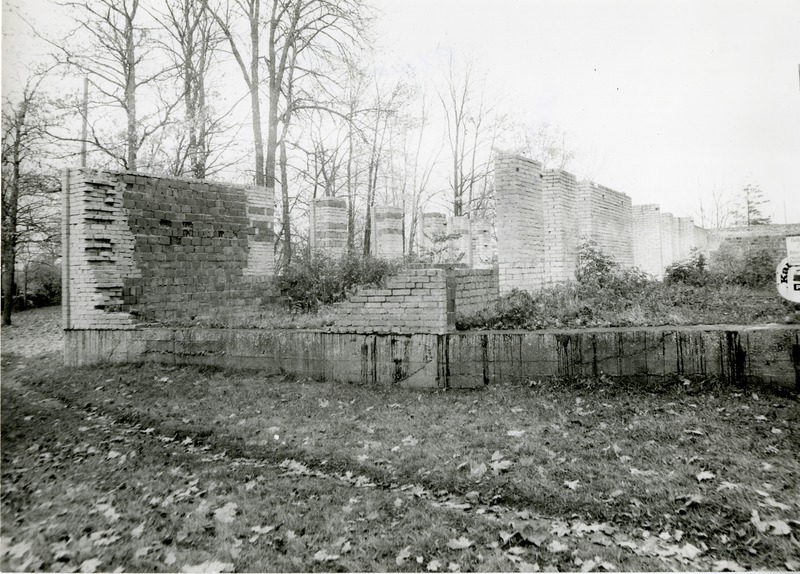 Pilguse psühhiaatriahaigla 1960. aastatel rajatud juurdeehituse müürid