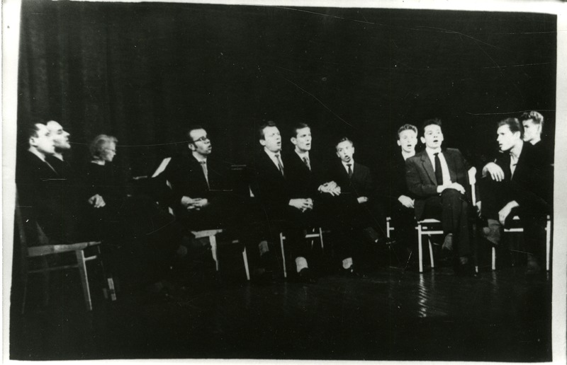 Evald Aavik "Vanemuise" lavakunstistuudio eksamil 1963.a.