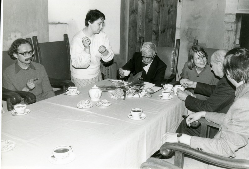 Eerik Haameri külaskäik Saaremaa Koduloomuuseumi 1986