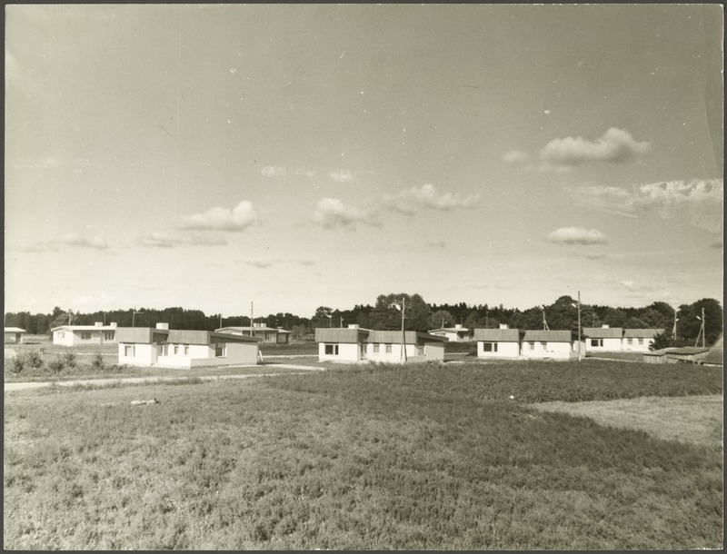 Pärsamaal , "Saare Töölise" kolhoosi keskuse uued individuaalmajad.