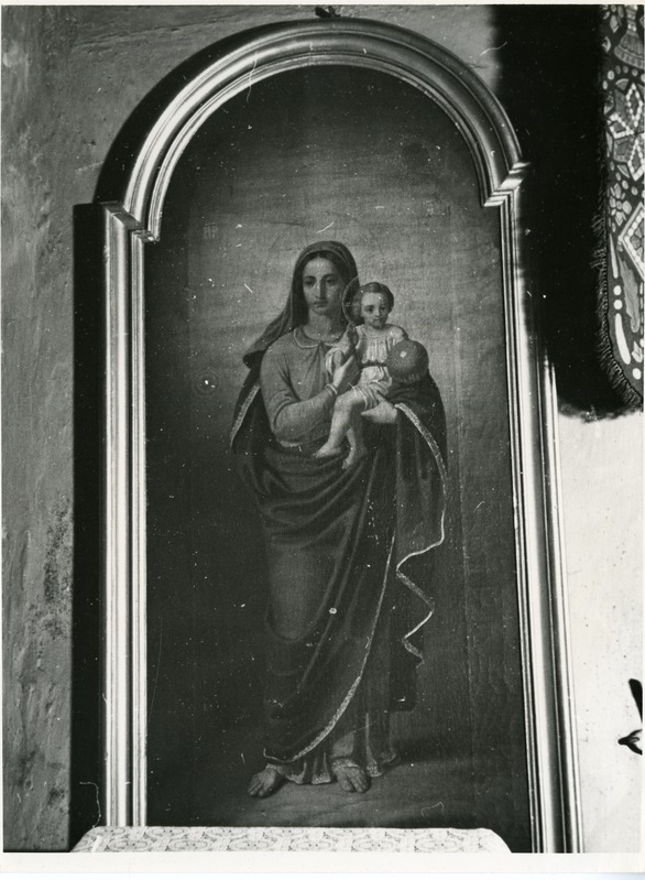 Kuressaare EAÕK Püha Nikolai kirik: väikese altari ikoon Neitsi Maria Jeesusega