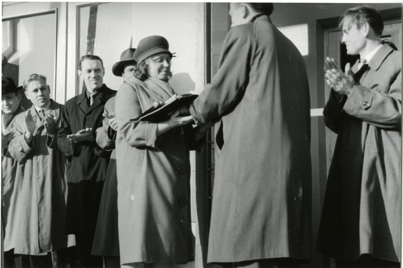 Uue keskkoolihoone avatseremoonia 8.X 1961.a.