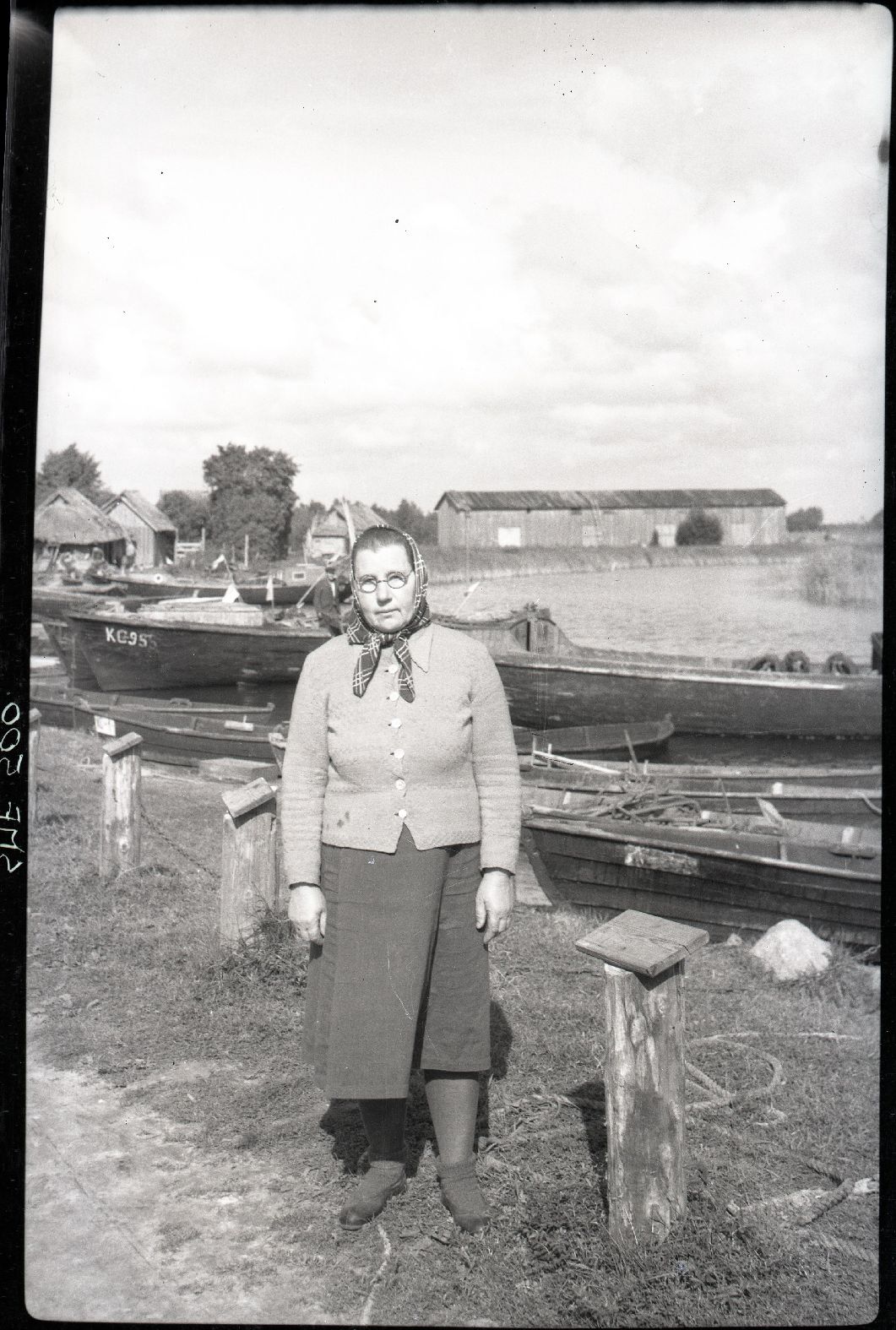 Koduranna kolhoosi paadsiadama vaht Elisaveta Peranson sadamas