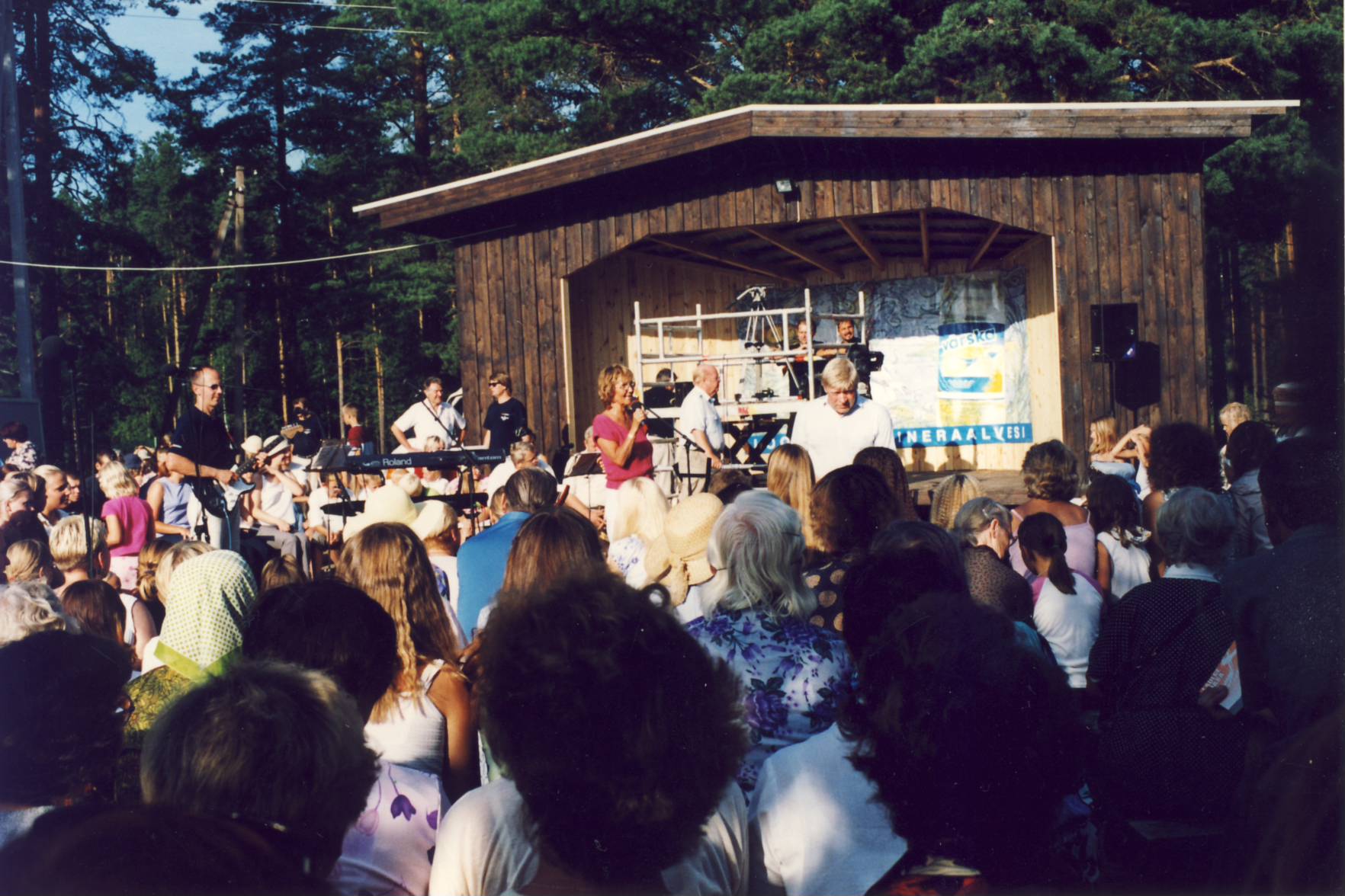 Värskas Hirvemäe Puhkekeskuse laval ETV saate ,,Laulge kaasa"salvestamine.