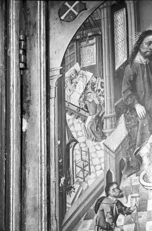 Püha Elisabethi surm. Fragment Tallinna Pühavaimu kiriku altarimaalist