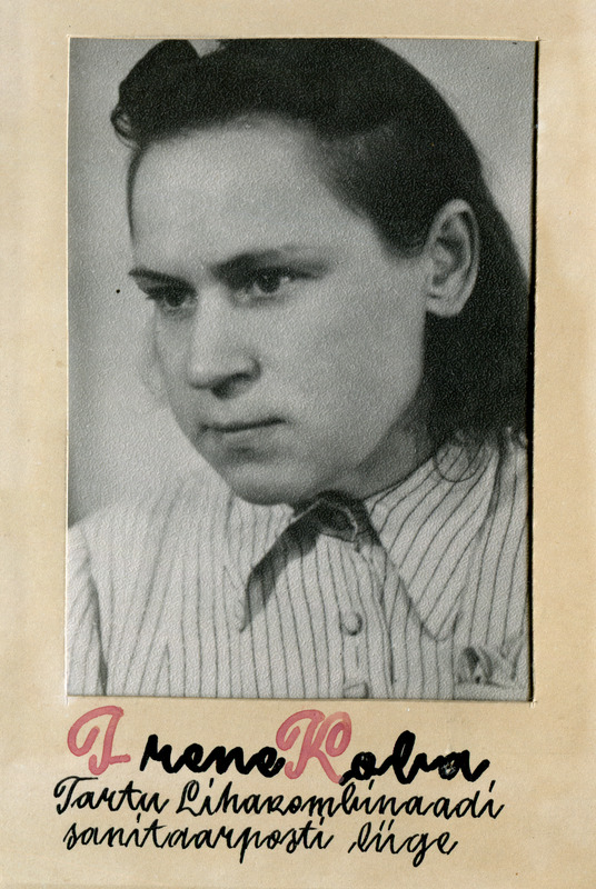 Irene Koba. Tartu Lihakombinaadi sanitaarposti liige