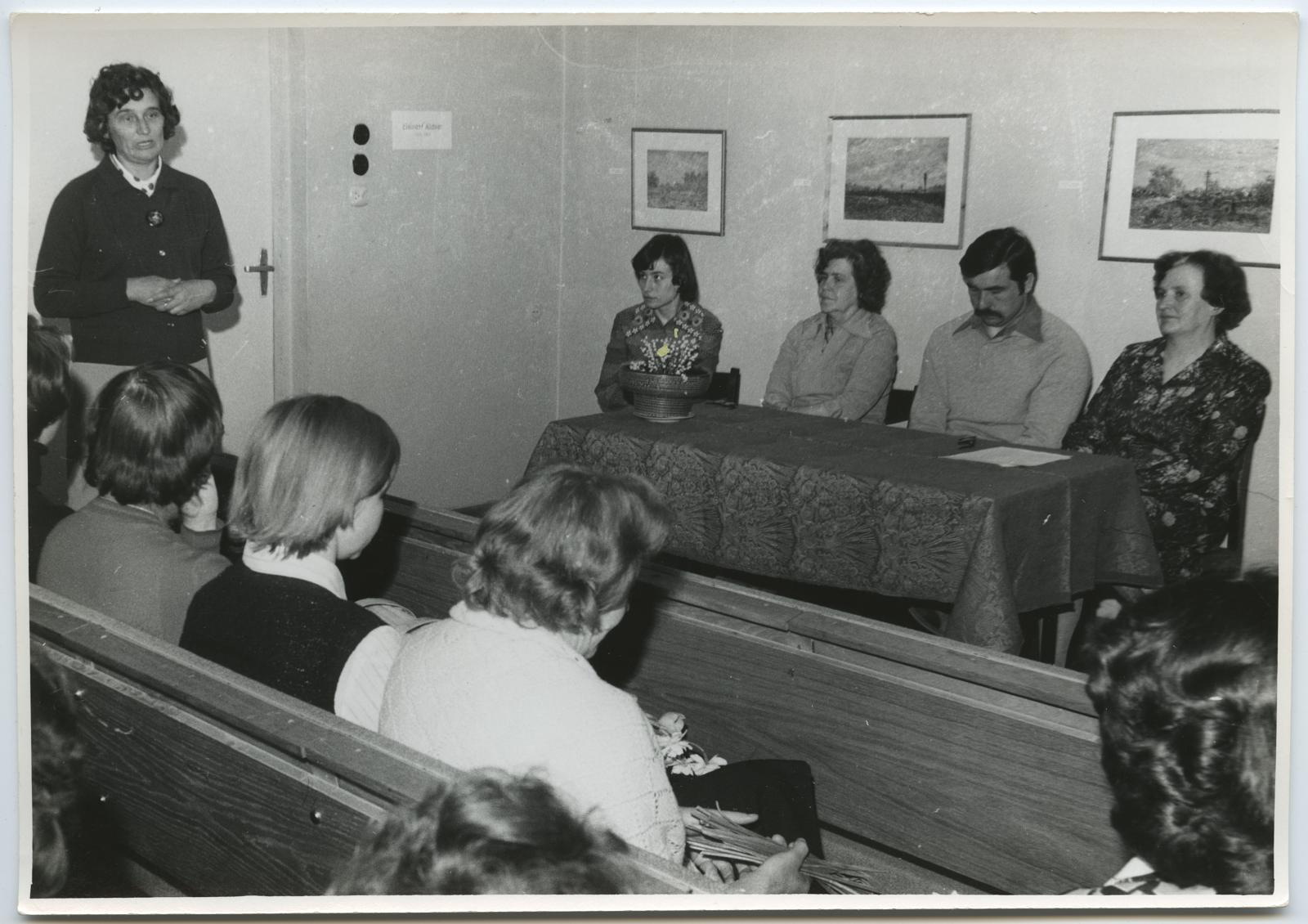 Rahvaülikooli Jõgeva filiaali lõpetamine 25. mail 1977.