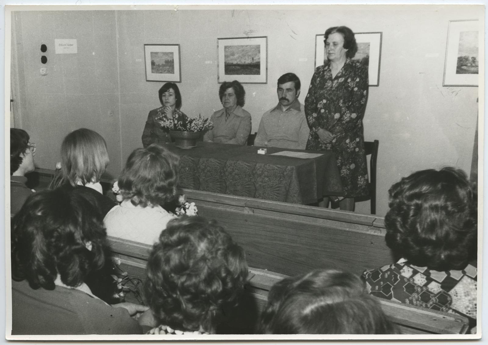 Rahvaülikooli Jõgeva filiaali lõpetamine 25. mail 1977.