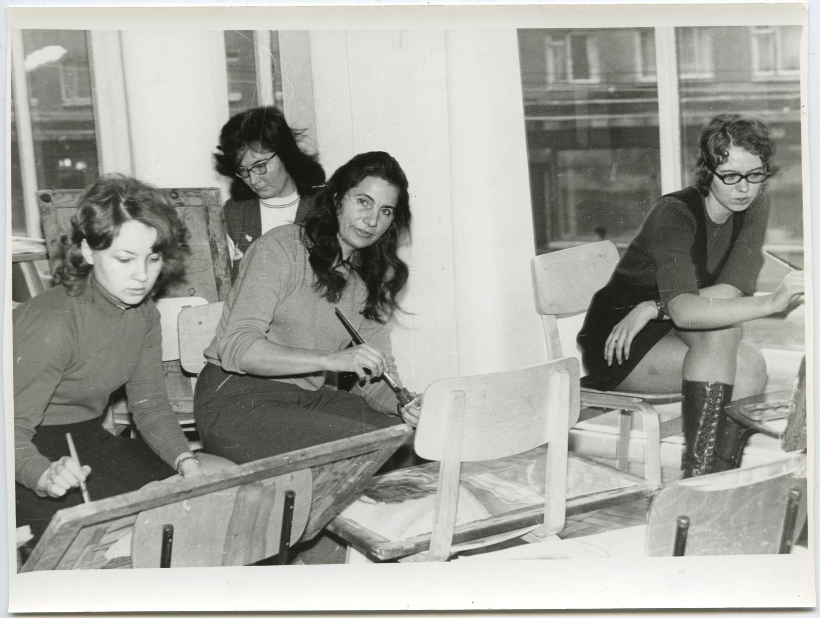 KKKK talveseminar 1975. a jaanuaris. M. Juhkami grupp Raudteelaste klubi saalis