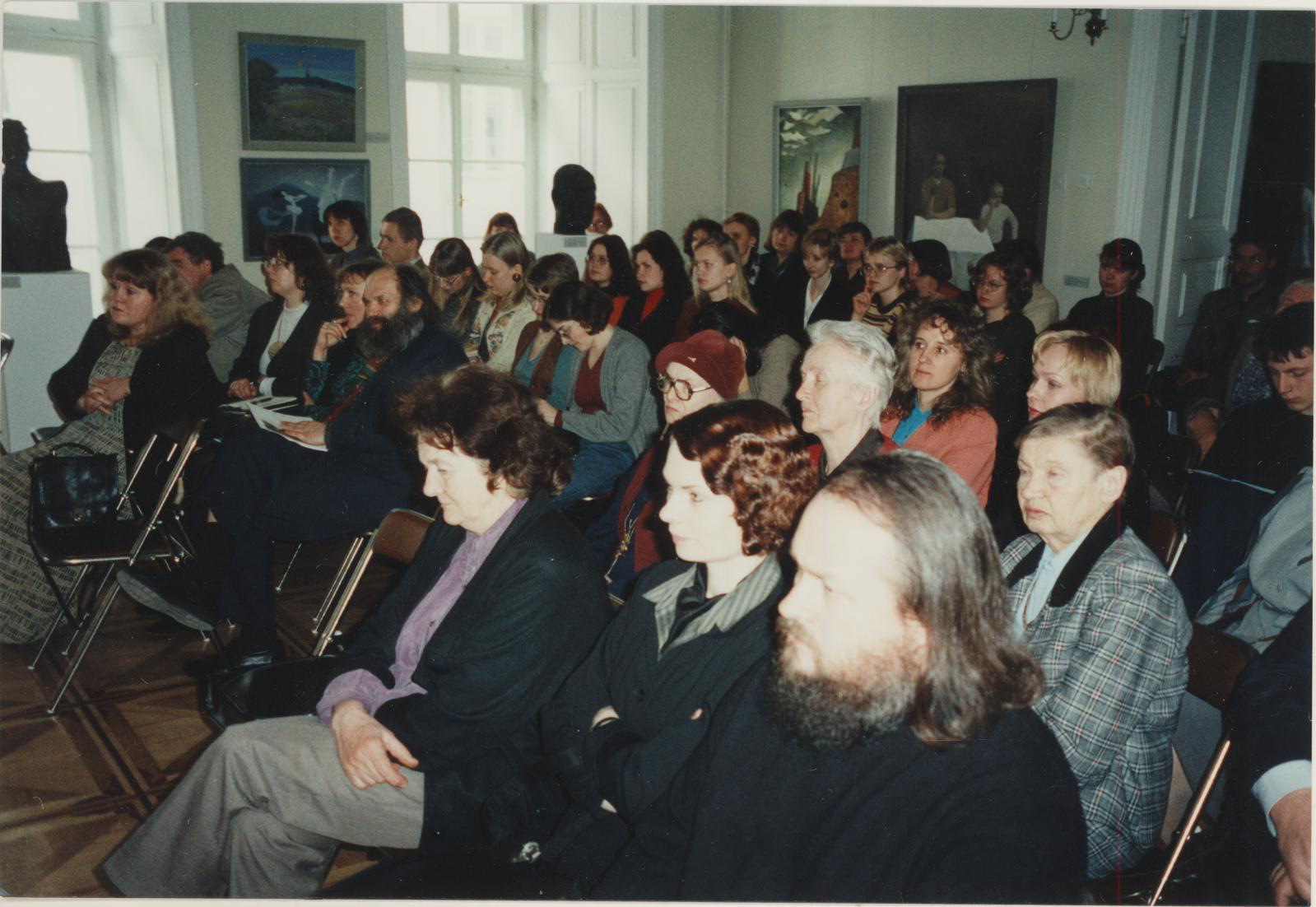 Konverents "70-ndate aastate kunst. Rujaline roostevaba maailm" Kivisilla Pildigaleriis 22.04.1997.