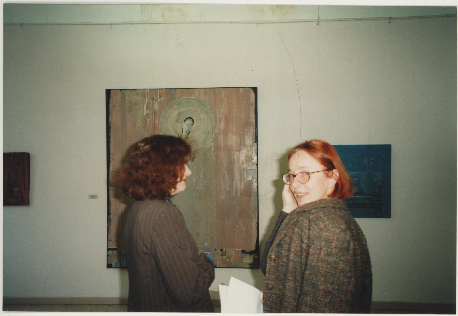 V. Zarina ja K. Zarinsi näituse avamine 30.03.1999. Epp Preem, Inge Kuk