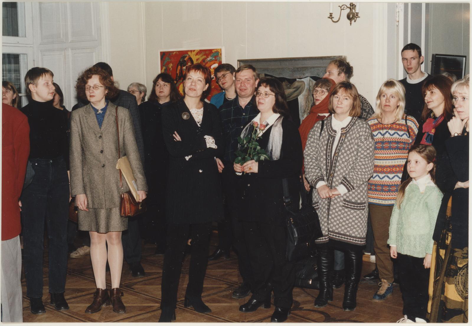 Näituse "Hingeaeg. Eesti kunst 1900-2000" avamine 12.11.1999.