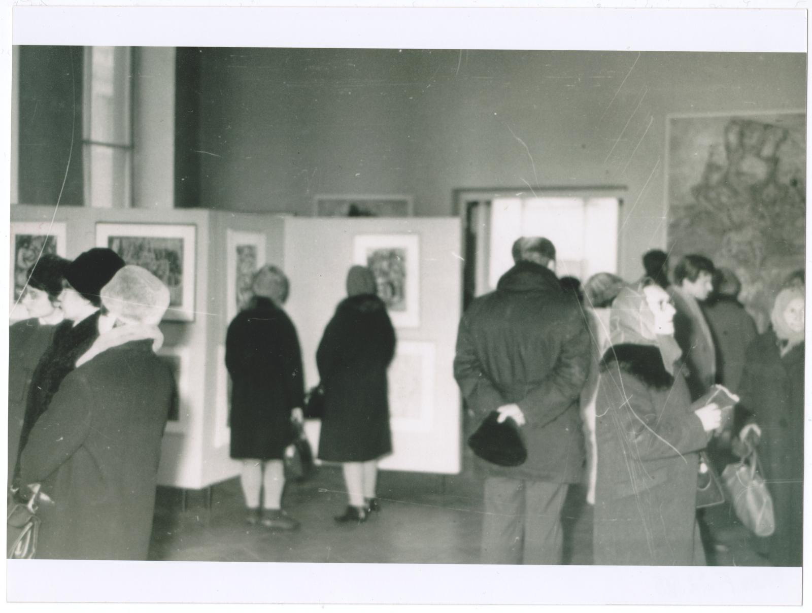 Elmar Kitse teoste näitus Tartu Kunstnike Majas novembris 1966. a